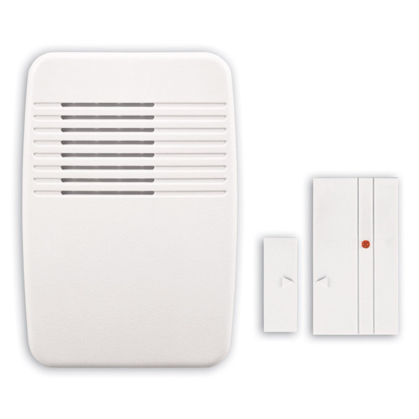 Heath-Zenith Wireless Plug-In Doorbell Kit with Entry-Alert Sensor in